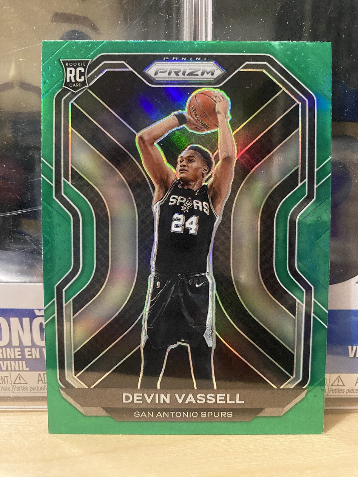 2020-21 Panini Prizm Devin Vassell San Antonio Spurs Green Prizm Rookie #252