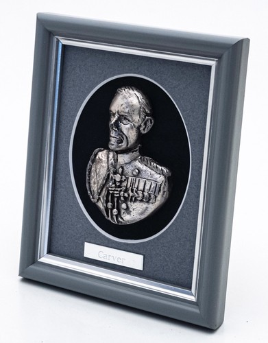 Marshal Carver. Wall Plaque Great Military Leaders, Royal Hampshire Art Foundry - Picture 4 of 5