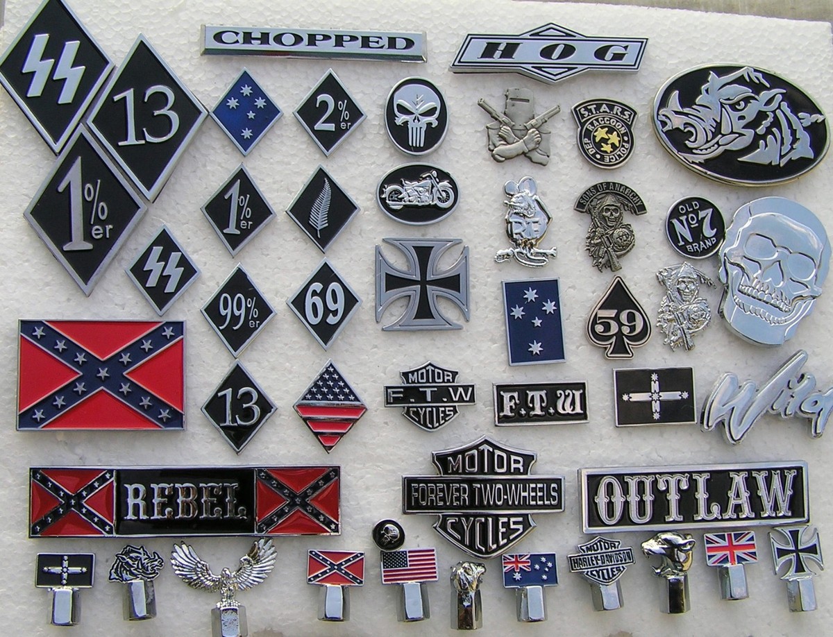 1%er Jacket Patch One Percenter 1er % 1% Motorcycle Club Biker