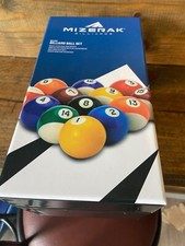 Mizerak Billiards Ball Set P1819 Regulation Size  Weight with High Gloss Finish