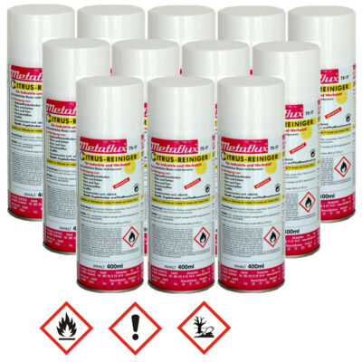 12 x Metaflux Citrusreiniger Kraftreiniger Spraydose Teer Edding   75-17