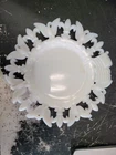 VINTAGE WESTMORELAND MILK GLASS AMERICANA EAGLE & FLAG 7” PLATE