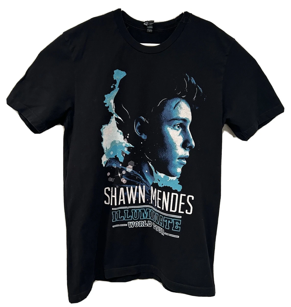 Shawn Mendes Shirt Mens XL Black Illuminate World Tour Concert Tee Merch