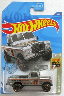 MOC HOT WHEELS 1:64 HTF 2020 ZAMAC LAND ROVER SERIES III PICKUP