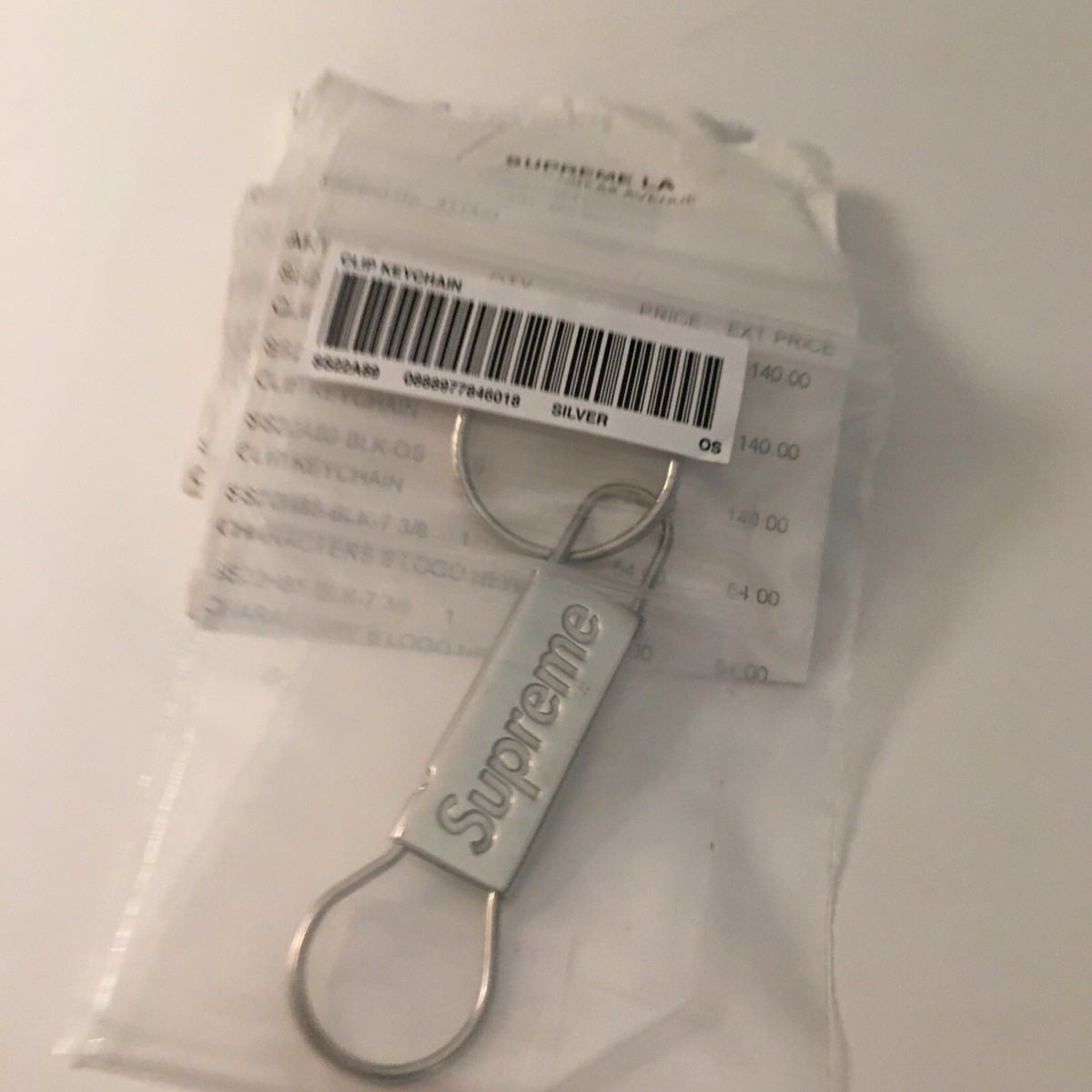 supreme nite ize Ｓlogo keychain silver Supreme Nite Ize S Logo Keychain (FW21) - $24