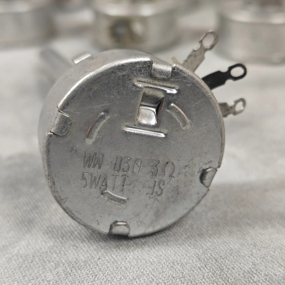 Vtg Centralab WW-030 3Ω Potentiometer Lot (9) 5W Wirewound Long Shaft NOS 🎛️ - Image 4 of 4