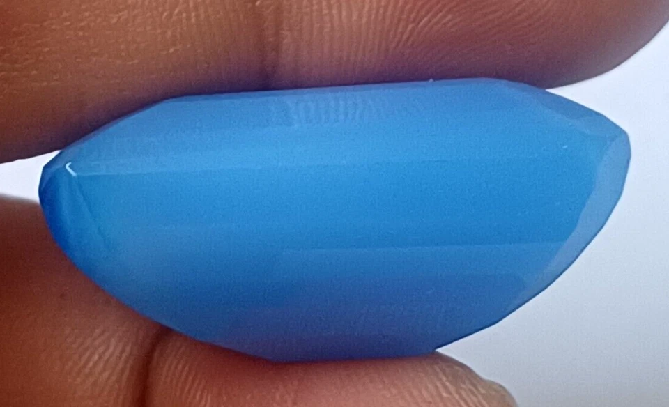 AAA+ Large Blue Opal 90.80 Ct. Emerald Cut Loose Gemstone Women for Gift/Her - Image 2 of 4