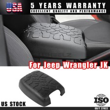 Black Rubber Center Console Armrest Box Pad Cover For Wrangler Jk 2011-2017 Black Rubber Center Console Armrest Box Pad Cover For Wrangler Jk 2011-2017