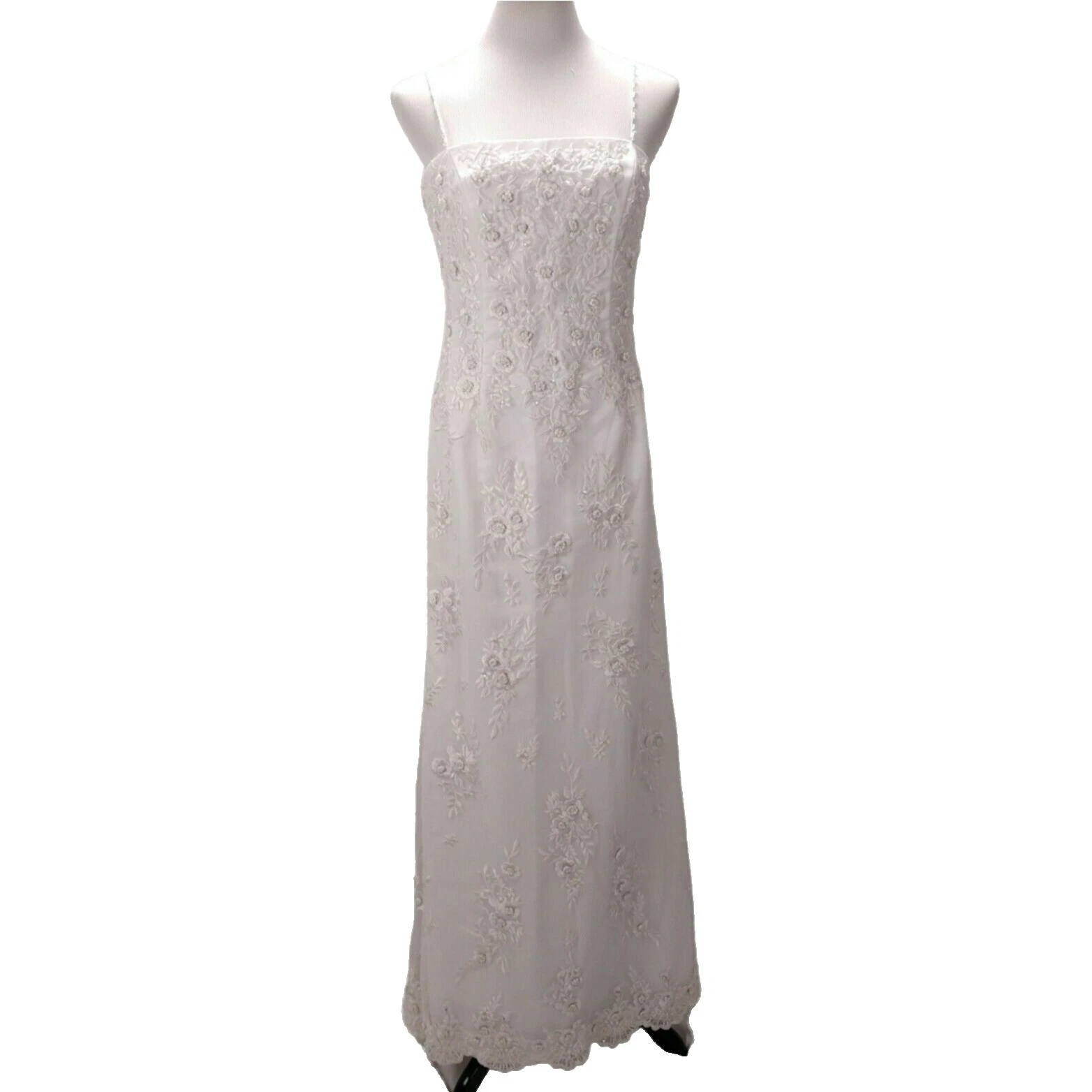 Sleeveless Sheath 12 Women's Size Wedding Dresses