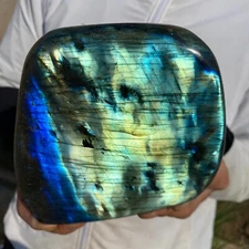 5.2lb Natural Labradorite Gorgeous Feldspar Crystal freeform Specimen Healing