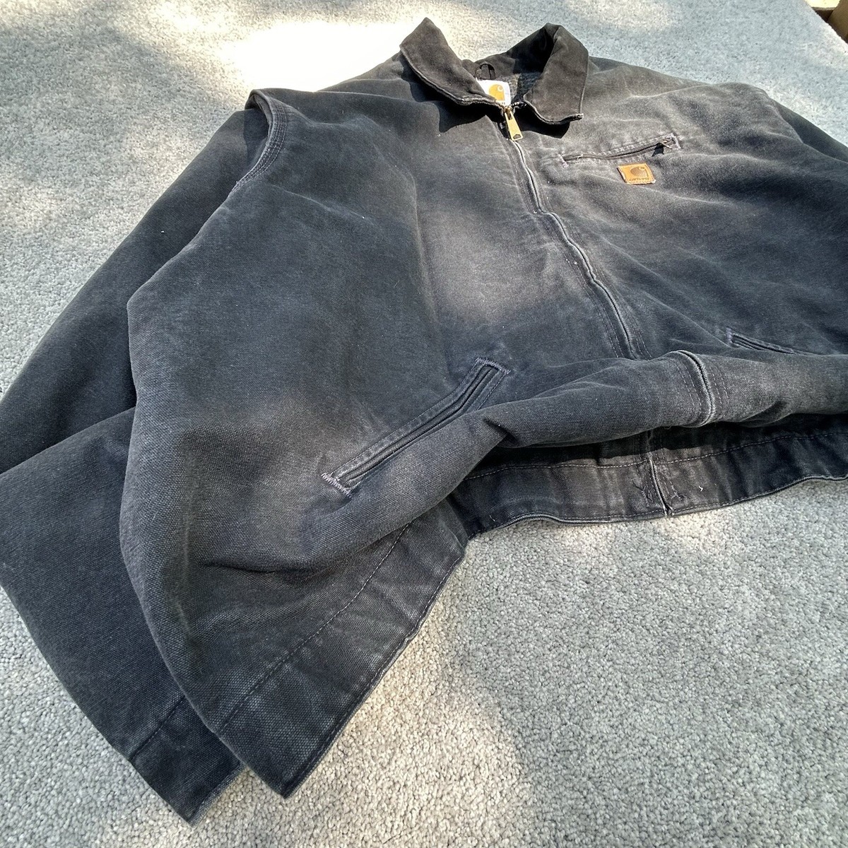 ジャケット・アウター Carhartt DETROIT JACKET J97 PTL Carhartt Detroit Jacket Blanket Lined Mens Medium J97 PTL