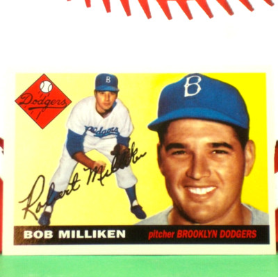 1995 TOPPS Baseball *** Brooklyn Dodgers Archives Card # 102 *** BOB MILLIKEN