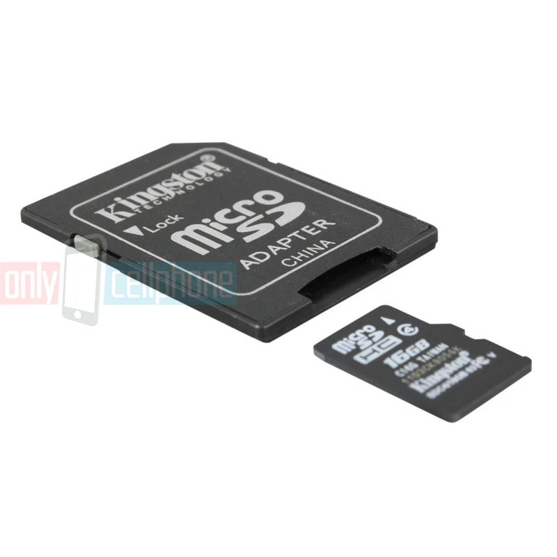 Kingston 16GB Memory Card MicroSD HC w/ SD Adapter for Go Pro HD Hero Camcorders - Image 2 of 4