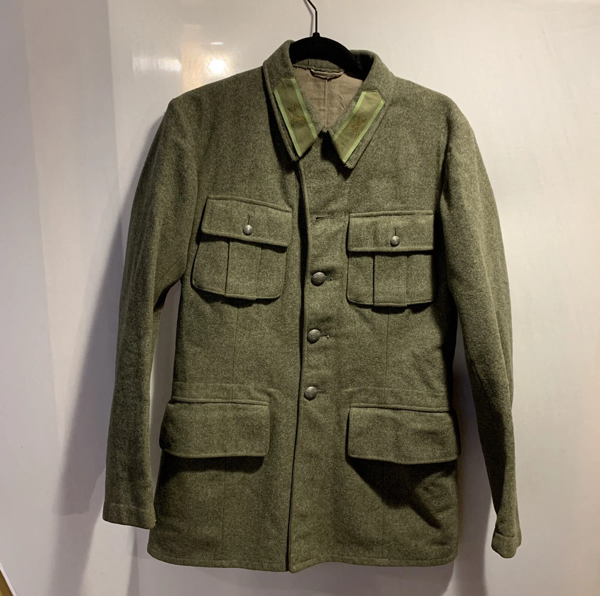 WW2 A. C. B. 1945 SWEDISH MILITARY JACKET WOOL SIZE 92 L PRISTINE CONDITION