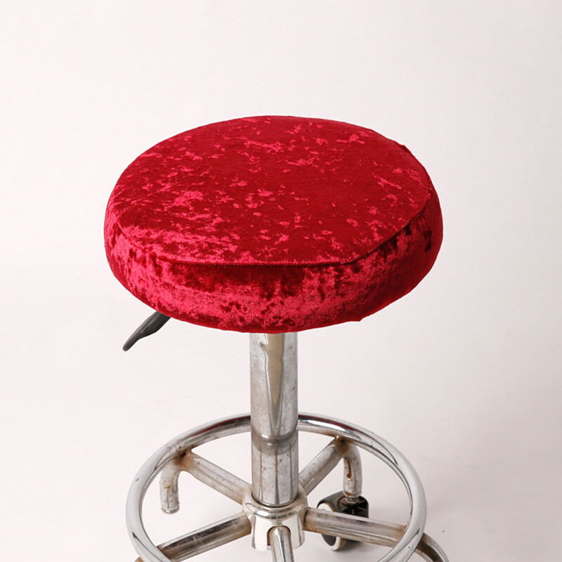 Round Chair Cover Bar Stool Cover Elastic Seat Cover Home Chair Cushion