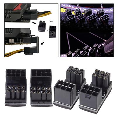 2er-Pack GPU VGA PCIe 180-Grad-Winkel-Adapter-Kit für Desktops-Grafikkarte,