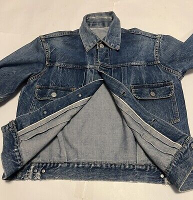 Vintage 1953 Levis 507XX Big E Type 2 Denim Jacket Single Vintage 1953 Levis 507XX Big E Type 2 Denim Jacket Single