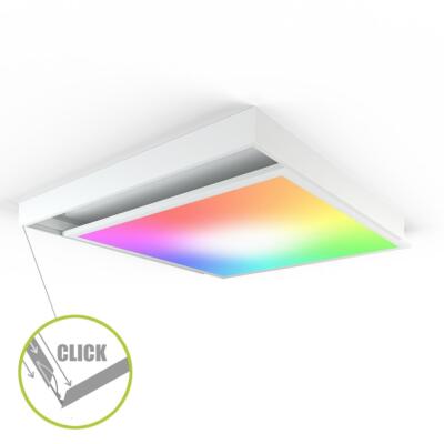 Aufbaurahmen Click für LED Panel 60x60cm weiß Aufputz Montagerahmen