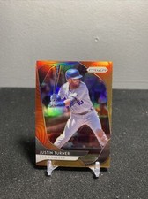 2020 Panini Prizm Hot Box Red Orange Prizm Justin Turner #98