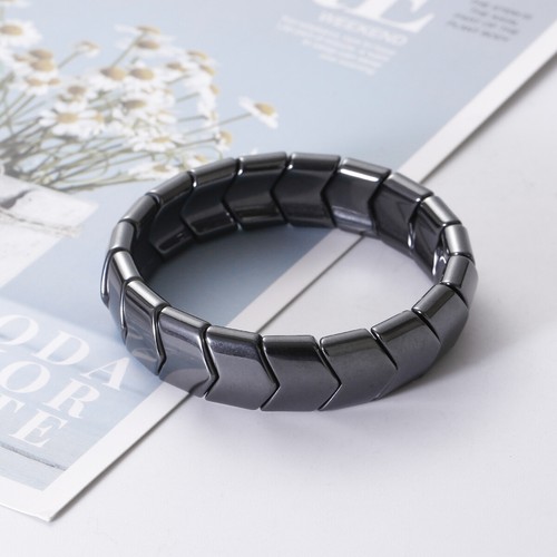 Therapy Health Care Magnetic Hematite Bracelet Men Natural Stone Beads Jewelry - Picture 21 of 22