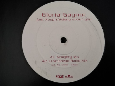 Gloria Gaynor    Just Keep Thinking About You - 12'' Record - Logic Records  - UK