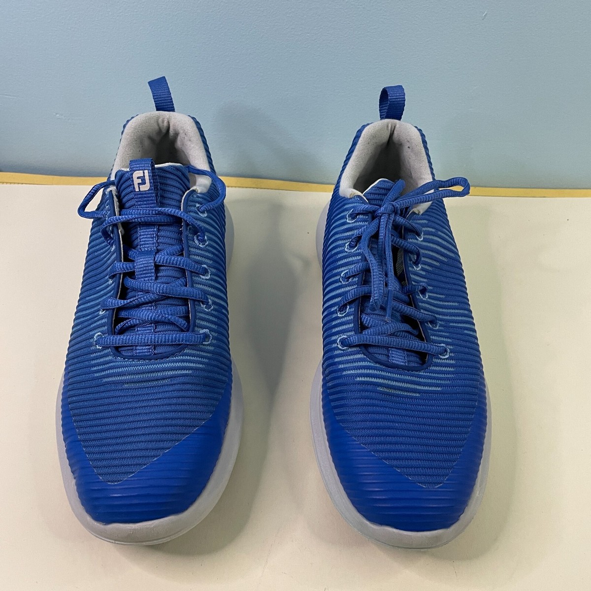 FootJoy Flex XP Mens Size 7.5 W Royal Blue Golf Shoes 