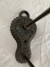 ANTIQUE VINTAGE GENERAL STORE RECEIPT CLIP SHANNON CLIP HANGING*EX. COND.