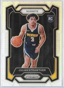 2023-24 Panini Prizm - Silver Prizm #133 Julian Strawther (RC)