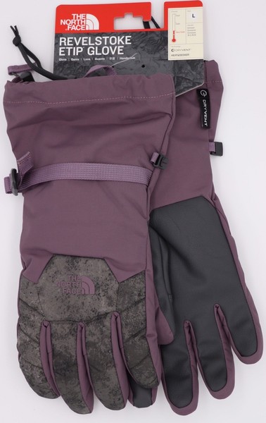 THE NORTH FACE REVELSTOKE ETIP DRYRIDE GLOVES GANTS WOMEN GUANTES SIZE L NEW