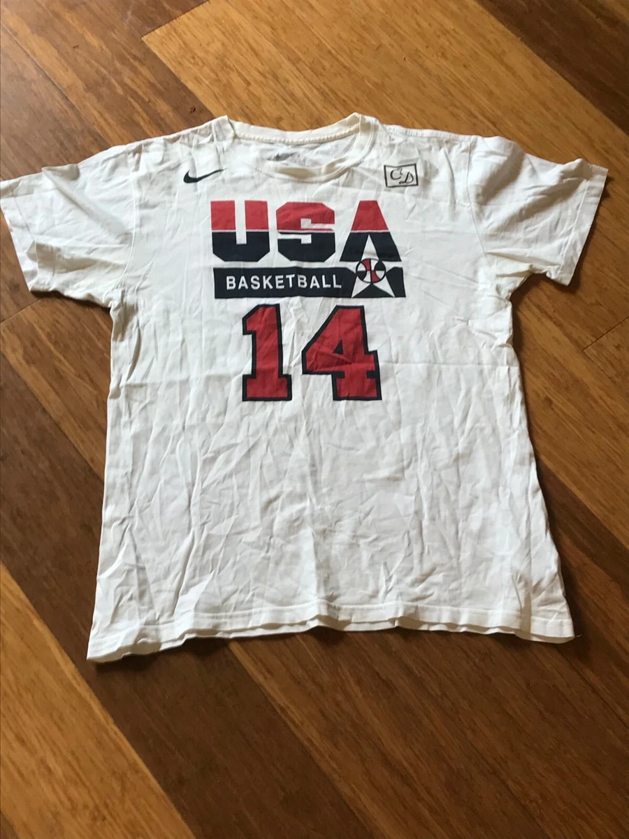 Nike Olympic Dream Team Basketball T Shirt Charles Barkley Size L