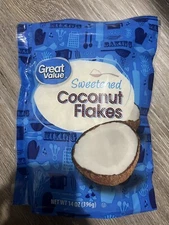 Shredded Sweetened Coconut Flakes, 14 oz- Great Value