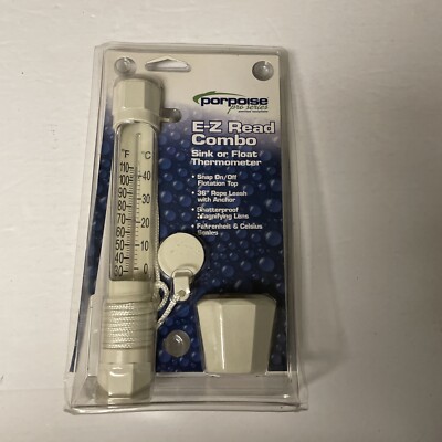 Porpoise Pro Series E-Z Read Sink or Float Thermometer