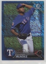 2016 Bowman Chrome Prospects Blue Shimmer Refractor Yohander Mendez #BCP199 k0w