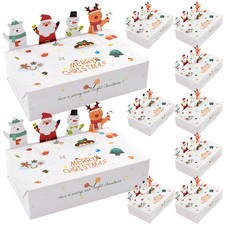 10Pcs Chic Decorative Paper Candy Boxes for Holiday Storage and Gifting