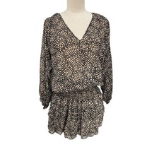 Ulla Johnson Samira Dress Drop Smocked Waist Silk Size 4