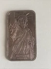 1 Tro Oz Johnson Matthey Silver Bar Statue Of Liberty Minted MTB .999 Fine Silvr