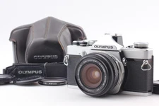 [MINT w/Case] Olympus OM-1 Film Camera Body Zuiko 28mm f/3.5 Lens From JAPAN
