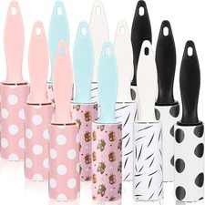 12 Pcs Mini Lint Rollers for Pet Hair Clothes, Travel Size