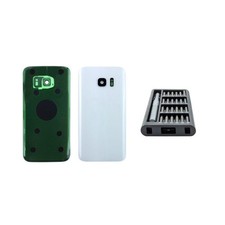 Samsung Galaxy S7 Backcover weiß - Premium-Set Versand aus Deutschland