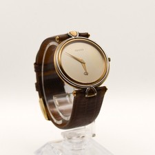 GUCCI 4500M Quartz Watch Gold Dial 31mm Two Hand Men's New Battery Dress Cream