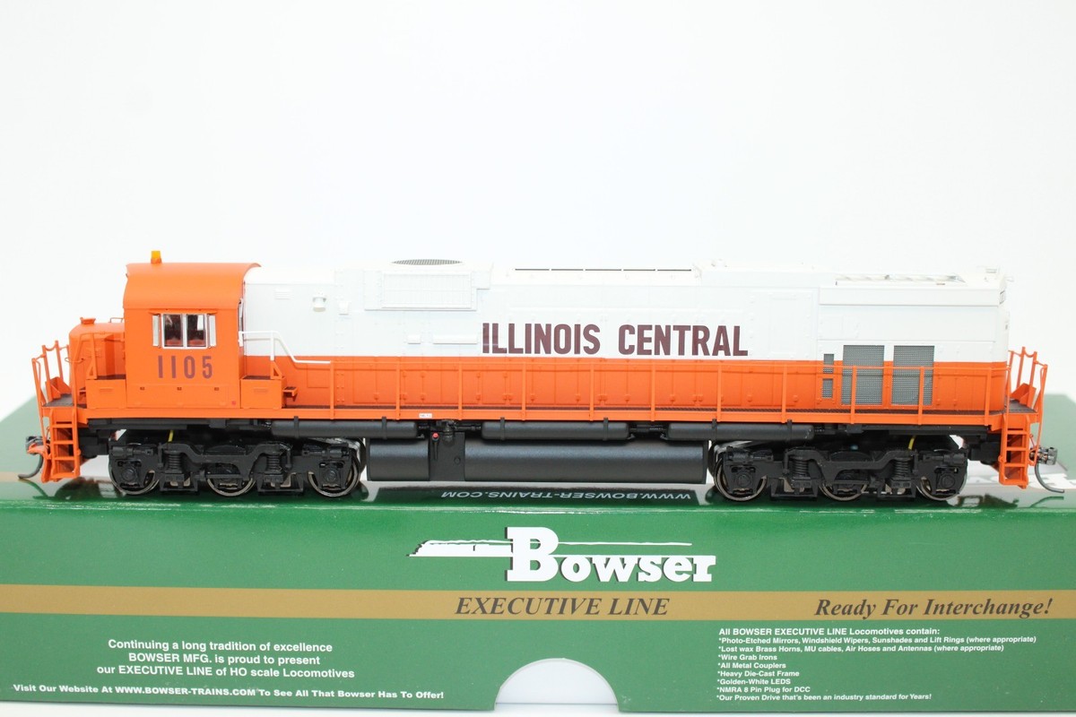 Bowser HO Scale IC Illinois Central Alco C636 Diesel Locomotive