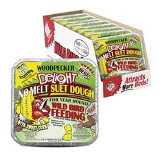 C S Woodpecker Delight No Melt Suet Dough, Cakes 1.47 Ounce Pack of 8 
