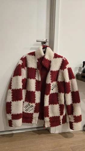 LOUIS VUITTON（LV） Louis Vuitton LV x Nigo Jacquard Damier Fleece Blouson Jacket Medium Autentica