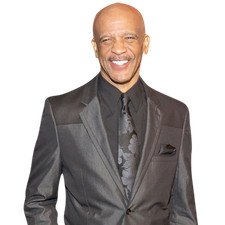 Drew Pearson (Black Suit) Half Body Buddy Cutout