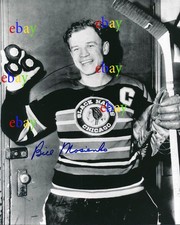Bill Mosienko Blackhawks  8x10 signed autographed photo reprint