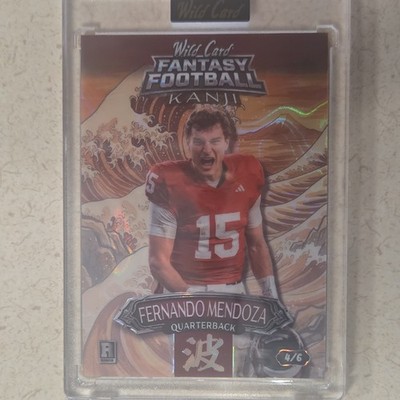 Wild Card Fantasy Football Kanji 2026 Fernando Mendoza Rookie 4/6 FMKWOR2-FM
