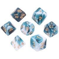 7 Teiliges WüRfel Set Polyhedral WüRfel Set Rollenspiel Spiel WüRfel Set Fü8265