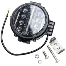 1x 7"inch 200w Round Off Road DRL LED Work Lights For Jeep Bumper Truck Boat 4WD