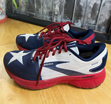 Brooks Trace 2 Men's Red/White/Blue Stars Low Top Lace-Up Mesh Sneaker 8