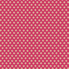 1/2 Yard Fabric - Dainty Daisy - Dark Pink by Katie Daisy for Benartex
